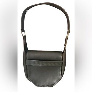 Vintage 70s Leather Handmade Shoulder/Messenger Bag